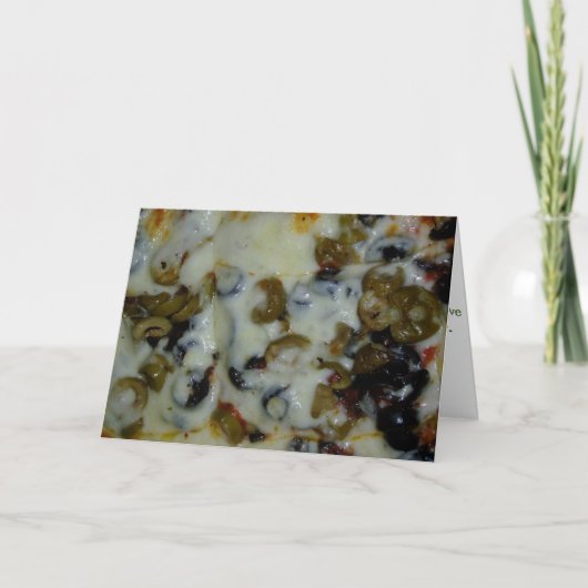 Carte "Olives noires et vertes" (Devant)