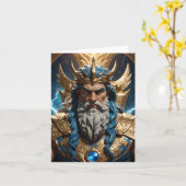 Carte Olympe du mythe grec Zeus Jupiter (Fleur jaune)