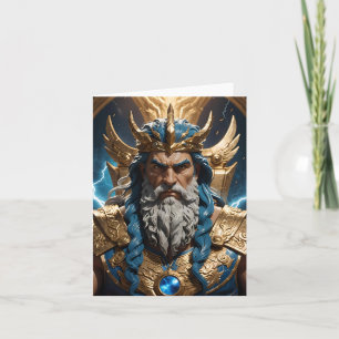 Carte Olympe du mythe grec Zeus Jupiter