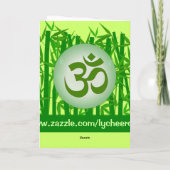 Carte OM greeting card (Dos)