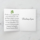 Carte OM greeting card (Intérieur)