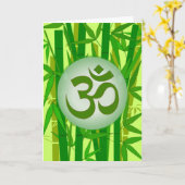 Carte OM greeting card (Fleur jaune)