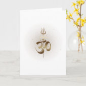 Carte OM-Trishul - Carte, voeux / Note (Fleur jaune)