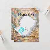Carte Omamori Card #002 – Hara Cat | Harmony • Inner Bal (Devant/Arrière en situation)