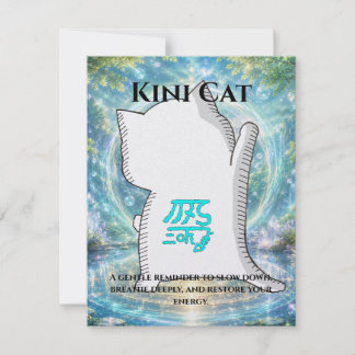 Carte Omamori Card #003 – Kini Cat | Healing • Recovery