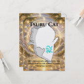 Carte Omamori Card #006 – Tsuru Cat | Connection • Oppor (Devant/Arrière en situation)