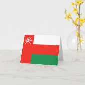 Carte Oman drapeau (Fleur jaune)