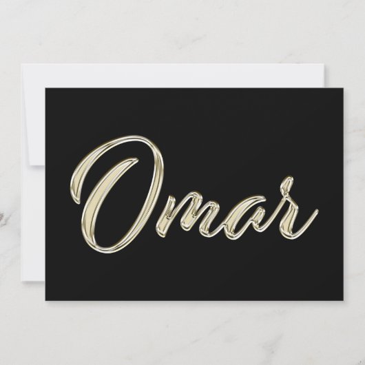 Carte Omar White (Devant)