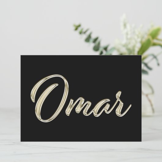 Carte Omar White (Debout devant)