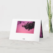 Carte Ombre de branche d'arbre de paysage noir violet él (Dos)