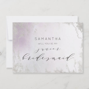 Carte Ombre Lumière Purple Luxe Junior Bridesmaid Propos