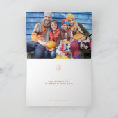 Carte Ombre Merci Grateful Blessé Photo Thanksgiving (Intérieur)