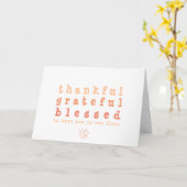 Carte Ombre Merci Grateful Blessé Photo Thanksgiving (Fleur jaune)