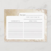 Carte Ombre Yellow Gold Frosted Bride être Recette (Dos)