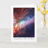 Carte Omega Nebula, Messier17, Félicitations pour votre (Fleur jaune)