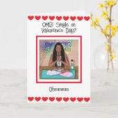 Carte OMG Célibataire à la Saint-Valentin ?   (Fleur jaune)