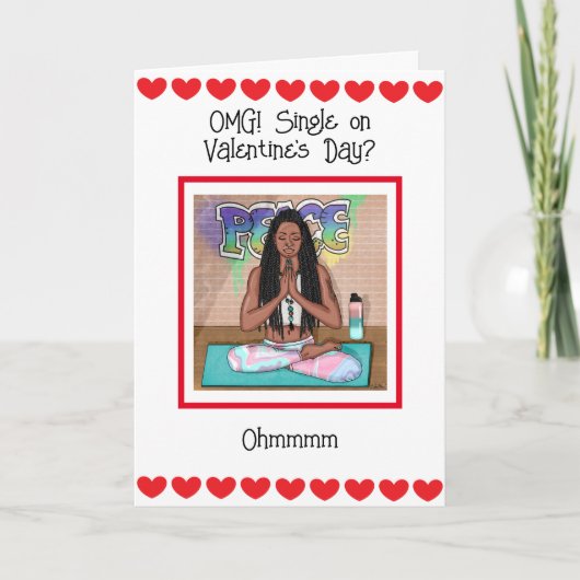 Carte OMG Célibataire le jour de la Saint-Valentin ?   (Devant)