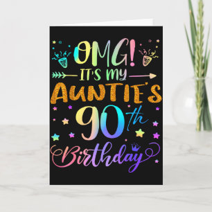 Carte Omg C'est l'anniversaire des 90 ans de ma tante Do