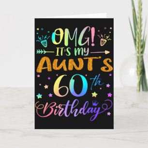 Carte Omg C'est Les 60 Ans De Ma Tante Douce 60 Ans 