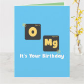 Carte OMG c'est ton anniversaire  (Fleur jaune)