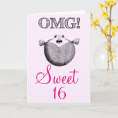 Carte OMG Funny (Fleur jaune)