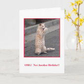 Carte OMG : Pas un autre anniversaire ! (Fleur jaune)