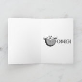 Carte OMG vous avez 16 ans. Anniversaire du bonbon 16 (Intérieur)