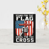 Carte On-back Stand For Flag Kneel Cross Patriotic Chris (Fleur jaune)