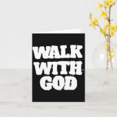 Carte On Back Walk With Jesus God Christian Men Women Sa (Fleur jaune)
