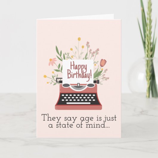 Carte On dit que l'âge n'est qu'un état d'esprit (Devant)