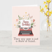 Carte On dit que l'âge n'est qu'un état d'esprit (Fleur jaune)