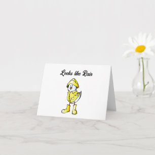 Carte On Dit Que Le Canard De Pluie Poulet Mignonne Cart
