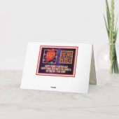 Carte On manquera Noël distanciation sociale (Dos)