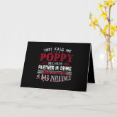 Carte On m'appelle Poppy parce que partenaire dans le cr (Fleur jaune)