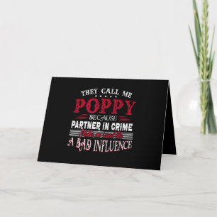 Carte On m'appelle Poppy parce que Partner In Crime fait