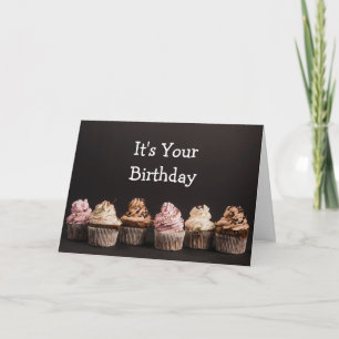 Carte On ne peut pas être triste Cupcake Anniversaire Hu