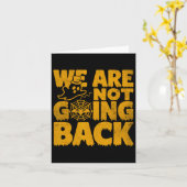 Carte On ne va pas voter Kamala Harris Halloween Gh (Fleur jaune)