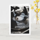 CARTE ON **NOTRE ANNIVERSAIRE** DE LA MUSIQUE POUR MES O (Fleur jaune)