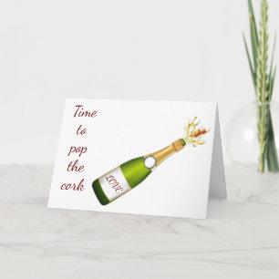 CARTE ON **OUR ANNIVERSARY** *POP THE CORK* CARD