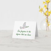 Carte On Pardonne Au Degré - Citations De Pardon (Fleur jaune)