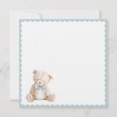 Carte On Peut Attendre Teddy Bear Baby shower (Dos)
