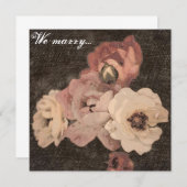 Carte On se marie... (Devant / Derrière)