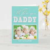 Carte On T'Aime Papa (Fleur jaune)