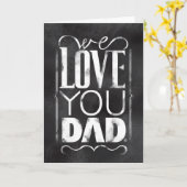 Carte On t'aime papa (Fleur jaune)