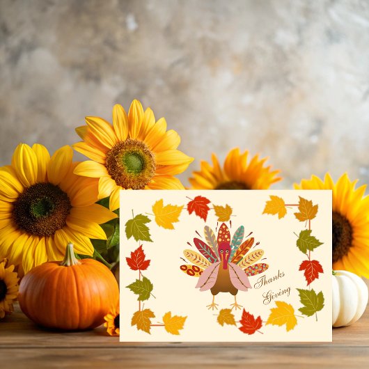 Carte On Thanksgiving we wish you love