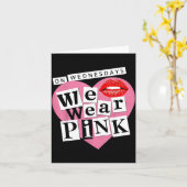 Carte On Wednesday We Wear Nk Funny Valentine  (Fleur jaune)