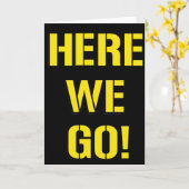 Carte On y va (Fleur jaune)