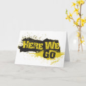 Carte On y va (Fleur jaune)