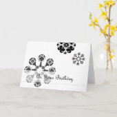 Carte On Your Birthday (Fleur jaune)