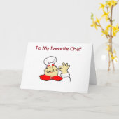 CARTE ON YOUR BIRTHDAY TO MY FAVORITE CHEF (Fleur jaune)